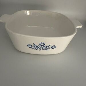 Vintage Blue Cornflower Corning Ware 1 quart casserole No lid